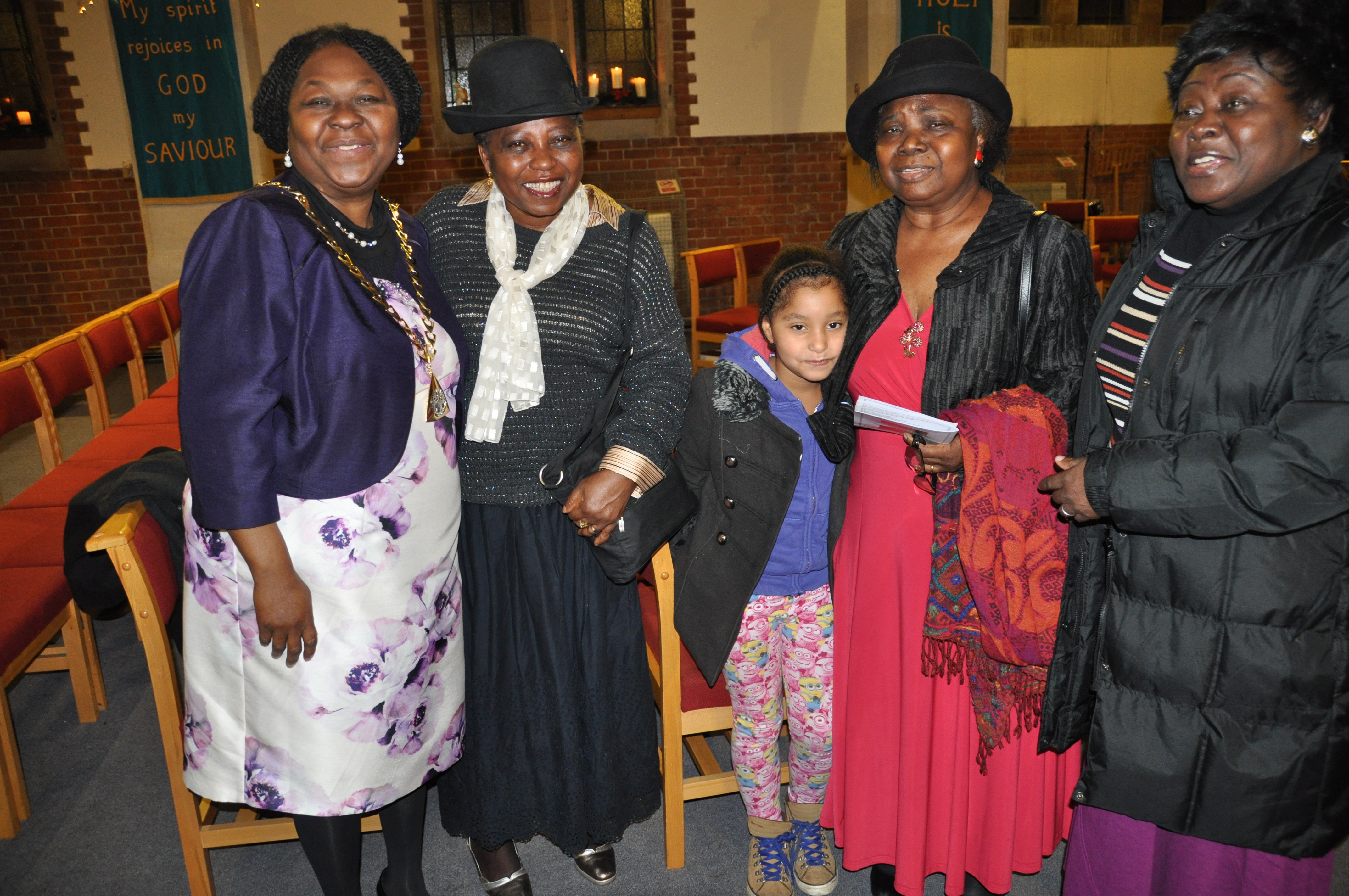 Friends, supporters with Her Worshipful Mayor of Southwark