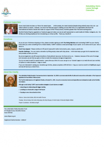 The Lottie Betts-Priddy Education Trust 2016 Annual Newsletter 2