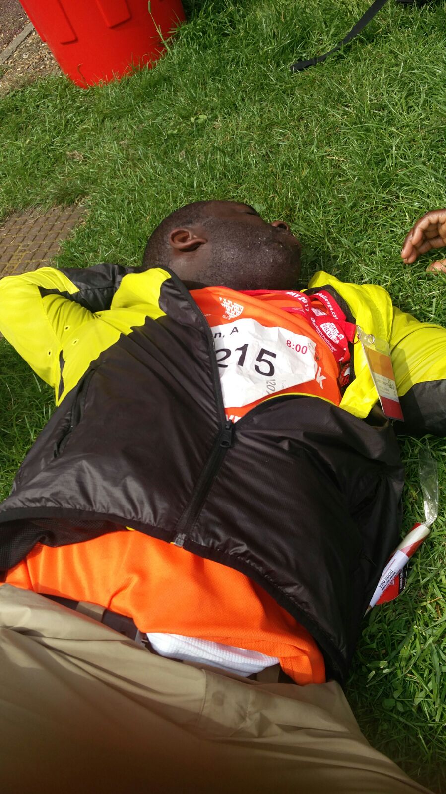 Exhausted at the end