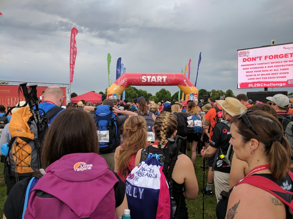 100km London to Brighton walk